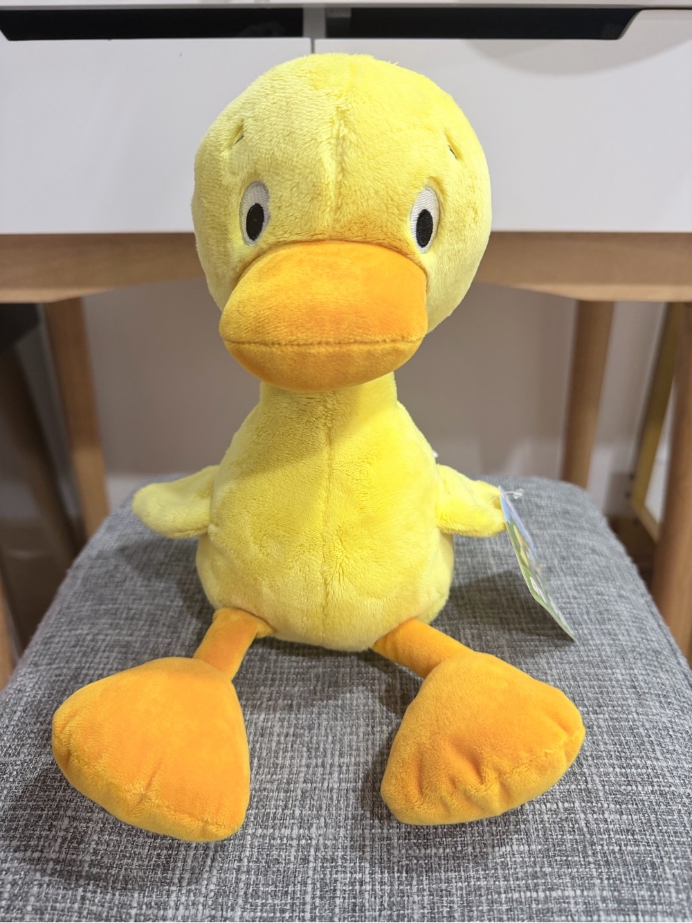 Kohl's Yellow Plush Duck with Orange Beak and Feet